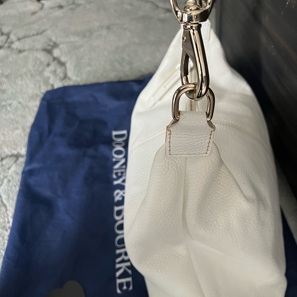 Dooney & Bourke White Leather Shoulder Bag